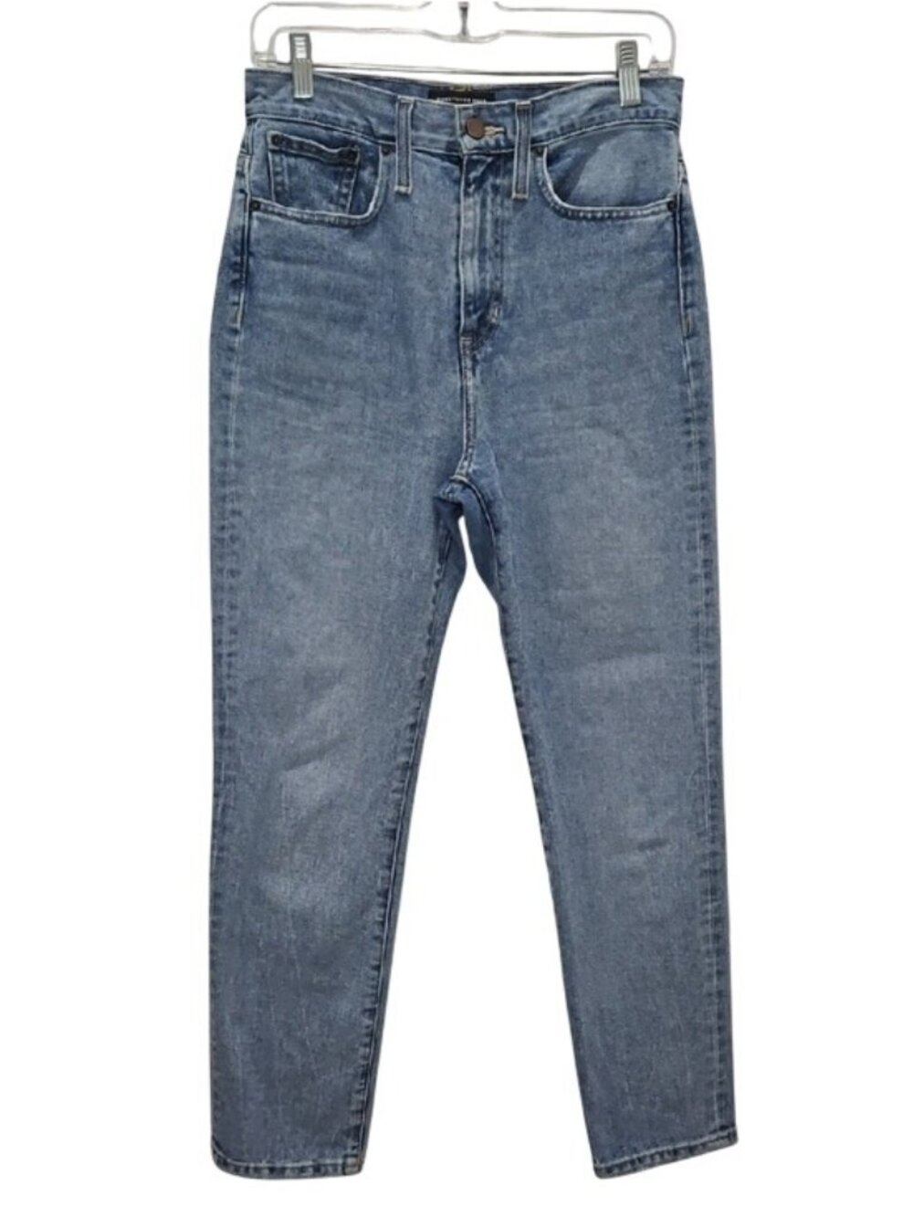 Something Navy High-Rise Straight Jeans Light Blue Wash Size 2/26 Women's